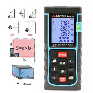 SNDWAY Handheld Laser Range Finder SW-E100