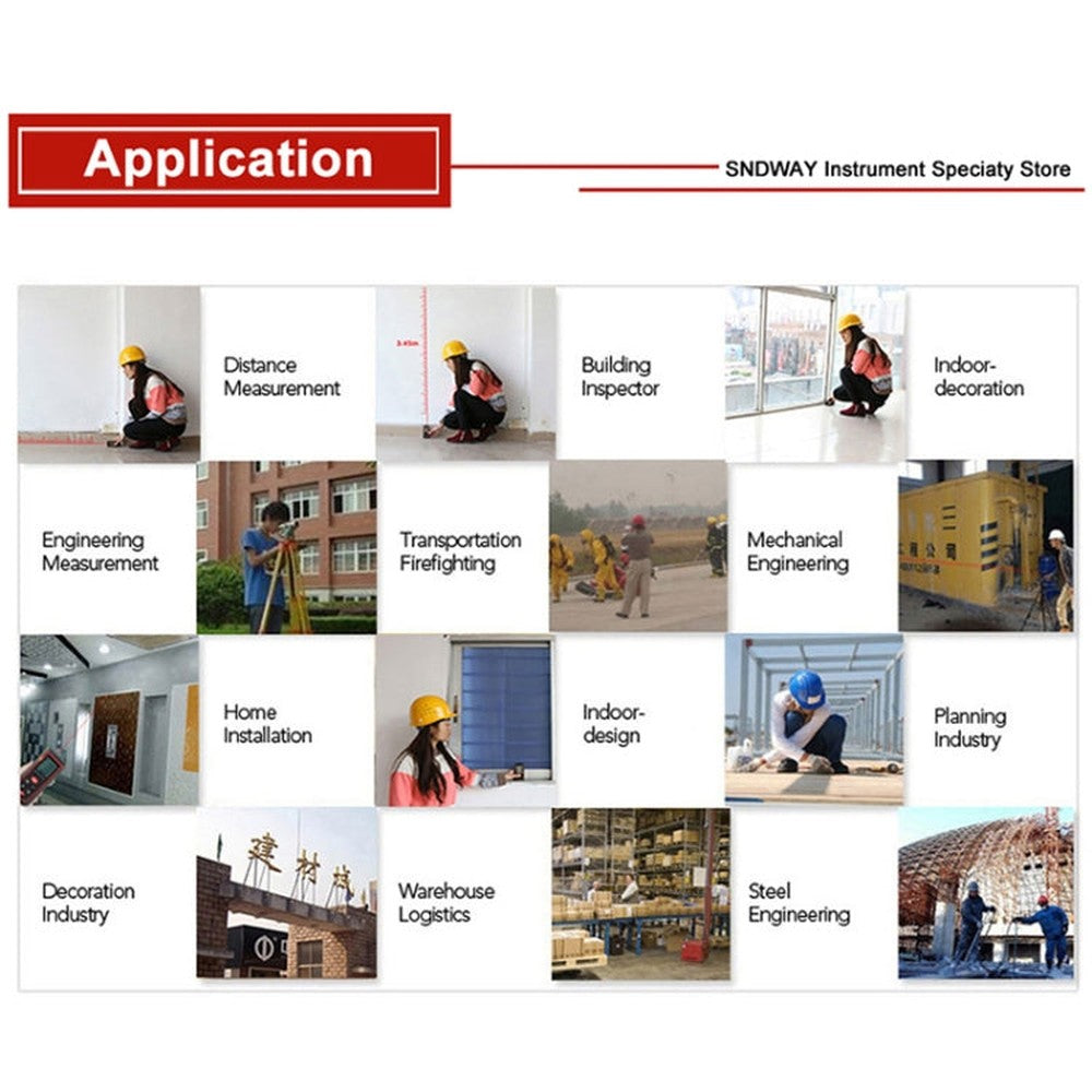 SNDWAY Handheld Laser Range Finder SW-E100