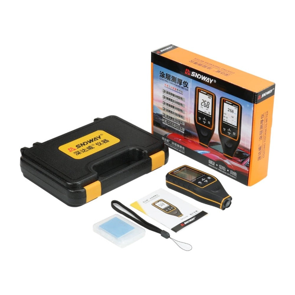 SNDWAY High-precision Car Paint Finish Coating Thickness Gauge Paint Measuring Instrument, SW6310A Standard Edition, SW6310B Upgrade Edition