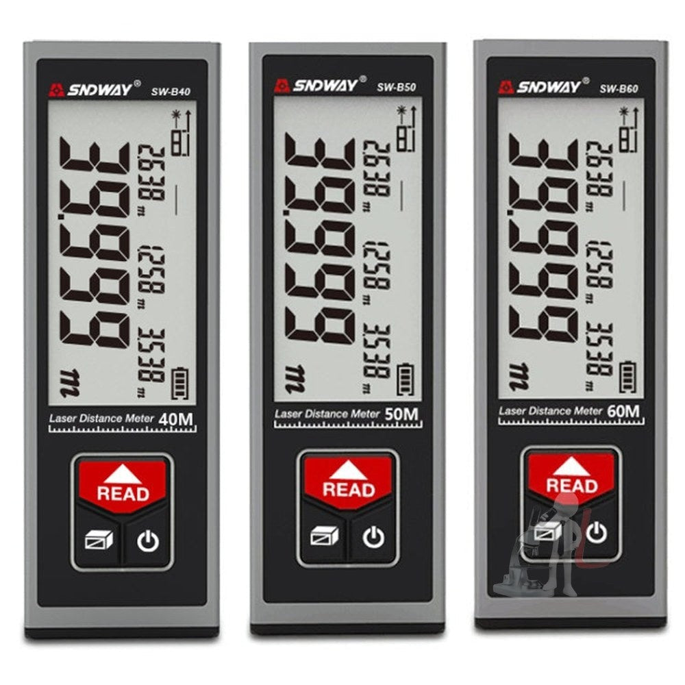 SNDWAY Laser Rangefinder Infrared Measuring Ruler, Style:, 40m Precision Version, 50m Precision Version, 60m Precision Version, 40m Bluetooth Version, 50m Bluetooth Version, 60m Bluetooth Version