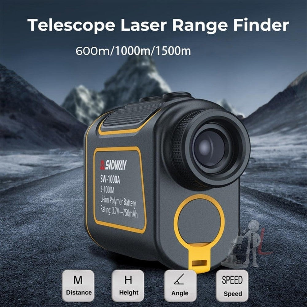 SNDWAY SW1000A Handheld Outdoor Waterproof Telescope Range Finder Distance Measurer, 1000m, 1000m
