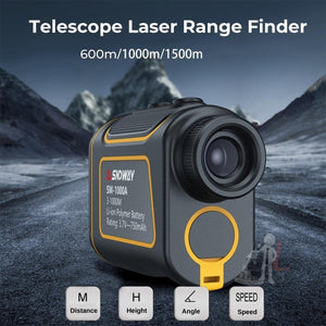 SNDWAY SW1000A Handheld Outdoor Waterproof Telescope Range Finder Distance Measurer, 1000m, 1000m