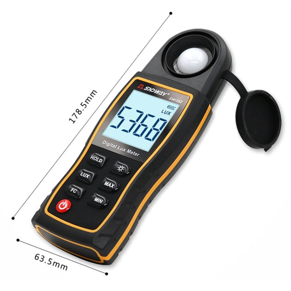 SNDWAY SW582 Handheld Digital Illuminance Meter High-Precision Digital Light Meter, SW582