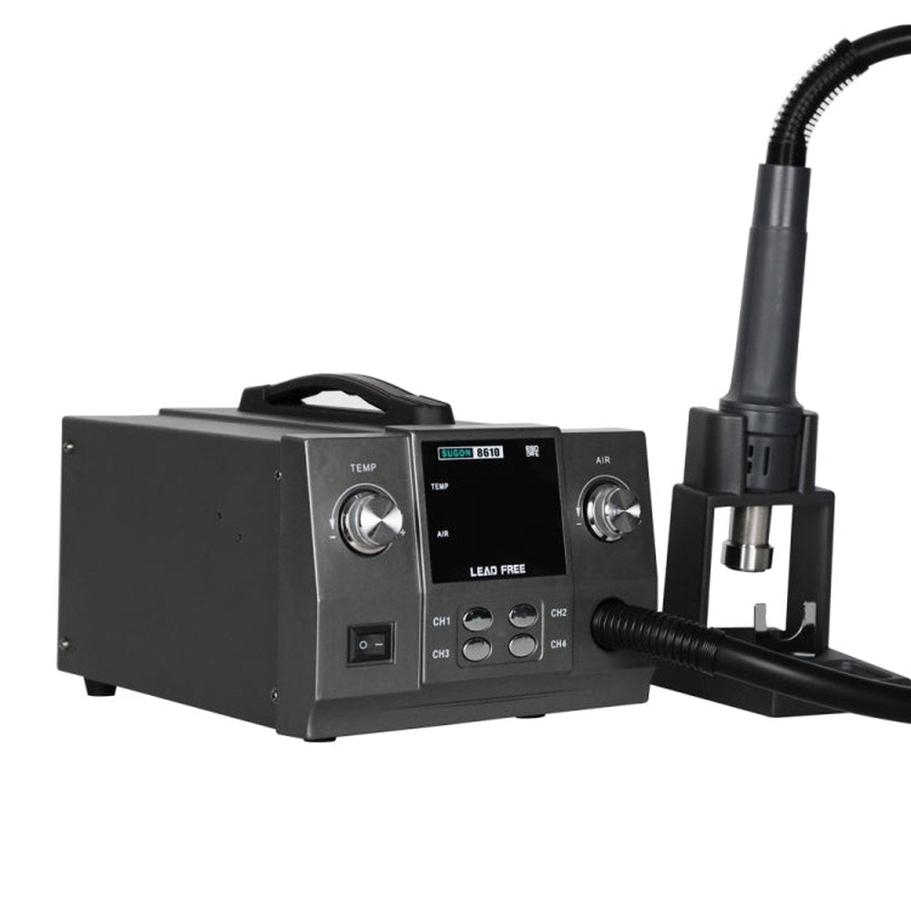 SUGON 8610 110V 1000W Accurate Temperature Regulation Hot Air Gun, US Plug, 8610, US Plug - laboratorydeal