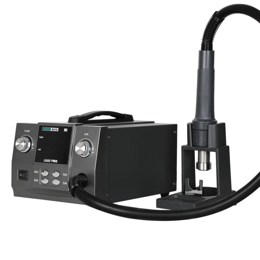 SUGON 8610 110V 1000W Accurate Temperature Regulation Hot Air Gun, US Plug, 8610, US Plug - laboratorydeal