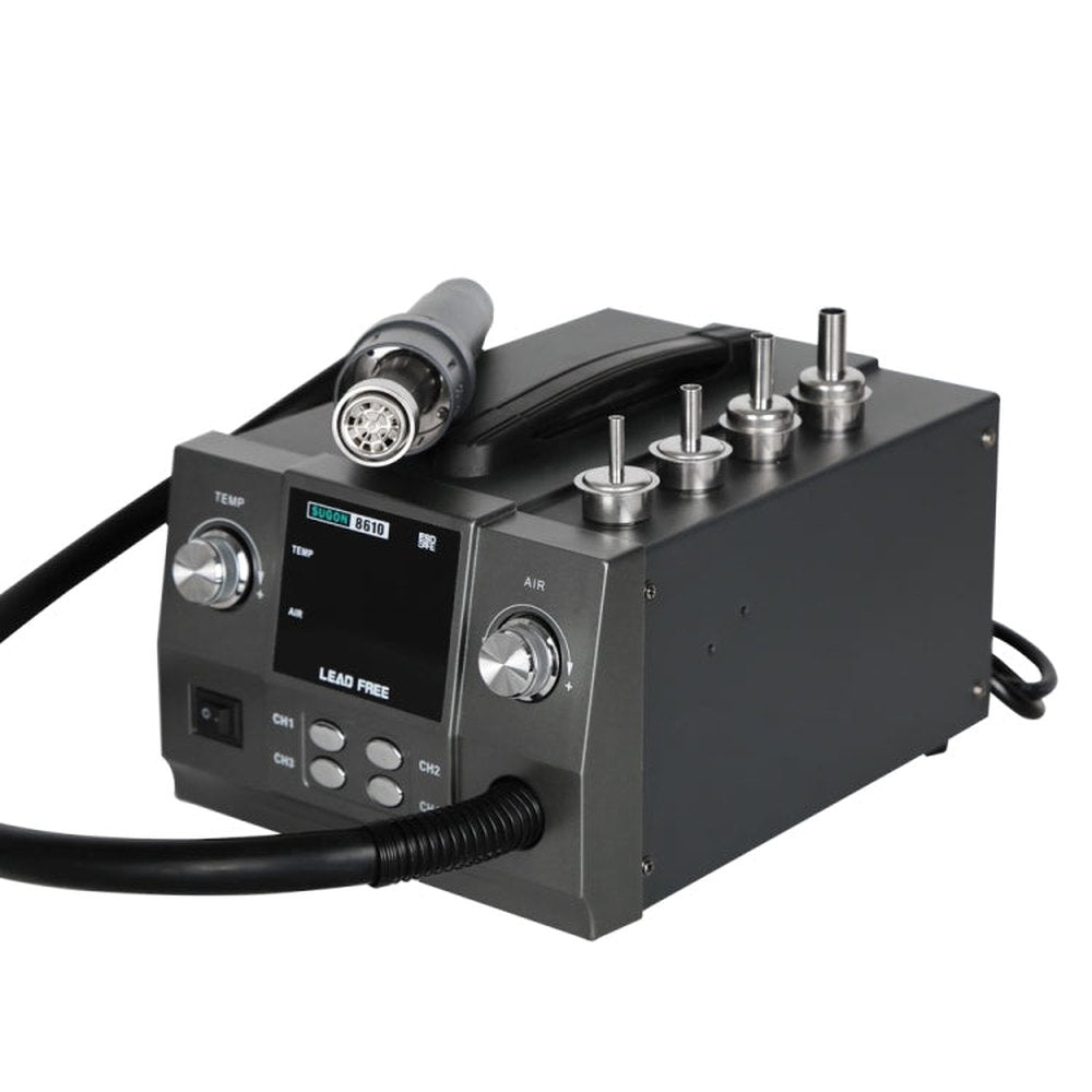 SUGON 8610 110V 1000W Accurate Temperature Regulation Hot Air Gun, US Plug, 8610, US Plug - laboratorydeal