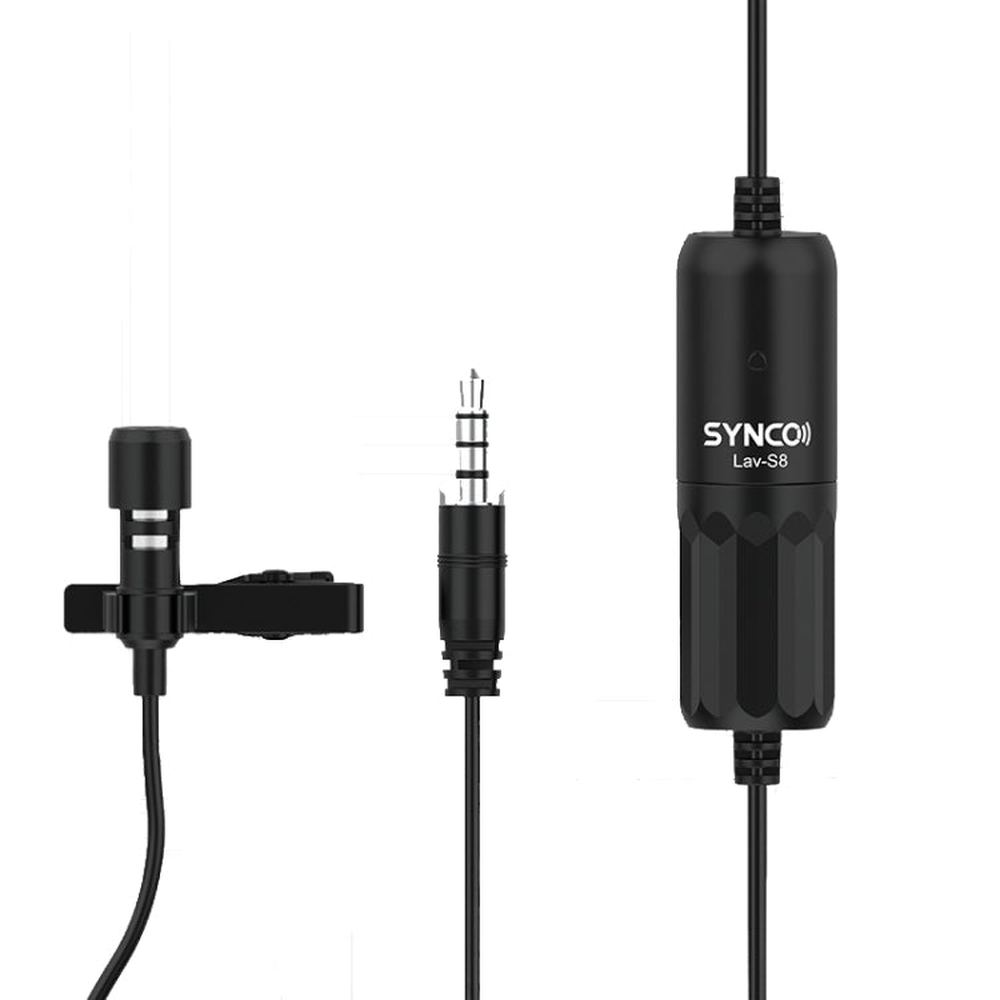 SYNCO S8 Lavalier Live Wired Microphone, Spec:, Black, Black + Type - C, Black + 8 Pin, Black + Type - C + 8 Pin - laboratorydeal