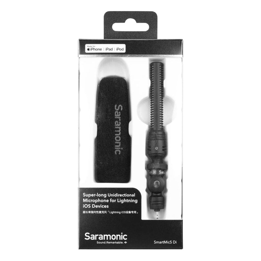 Saramonic SmartMic5 Di Super - long Unidirectional Microphone for 8 Pin Interface Devices, SmartMic5 Di - laboratorydeal