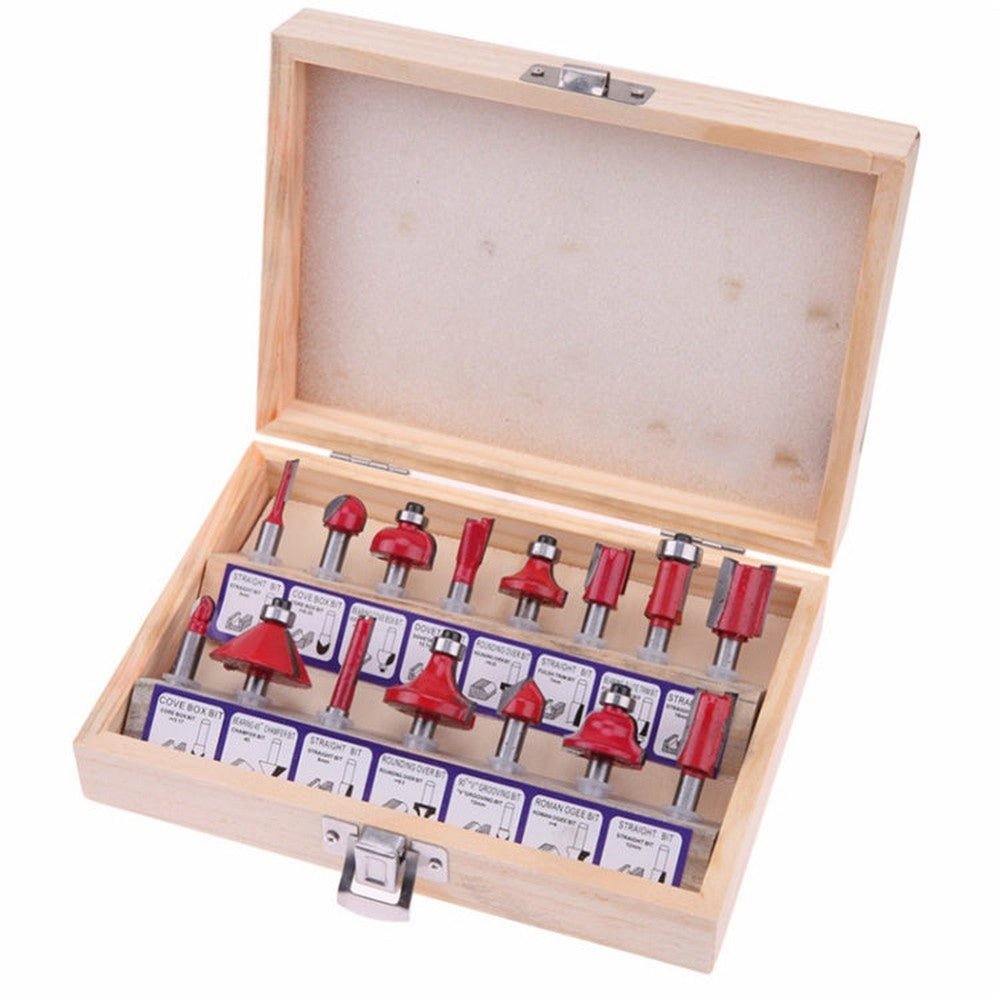 Shank Tungsten Carbide Router Bit Set Wood Cutter Tool Set Milling Wood Cutters Router Bit Set for Wood Tools, Cutter Tool Set - laboratorydeal