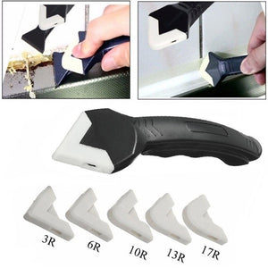 Silicone Sealant Finishing Cleaning Glass Wall Putty Marble Multi-functional Coner Caulking Tool, 6 Pcs/set