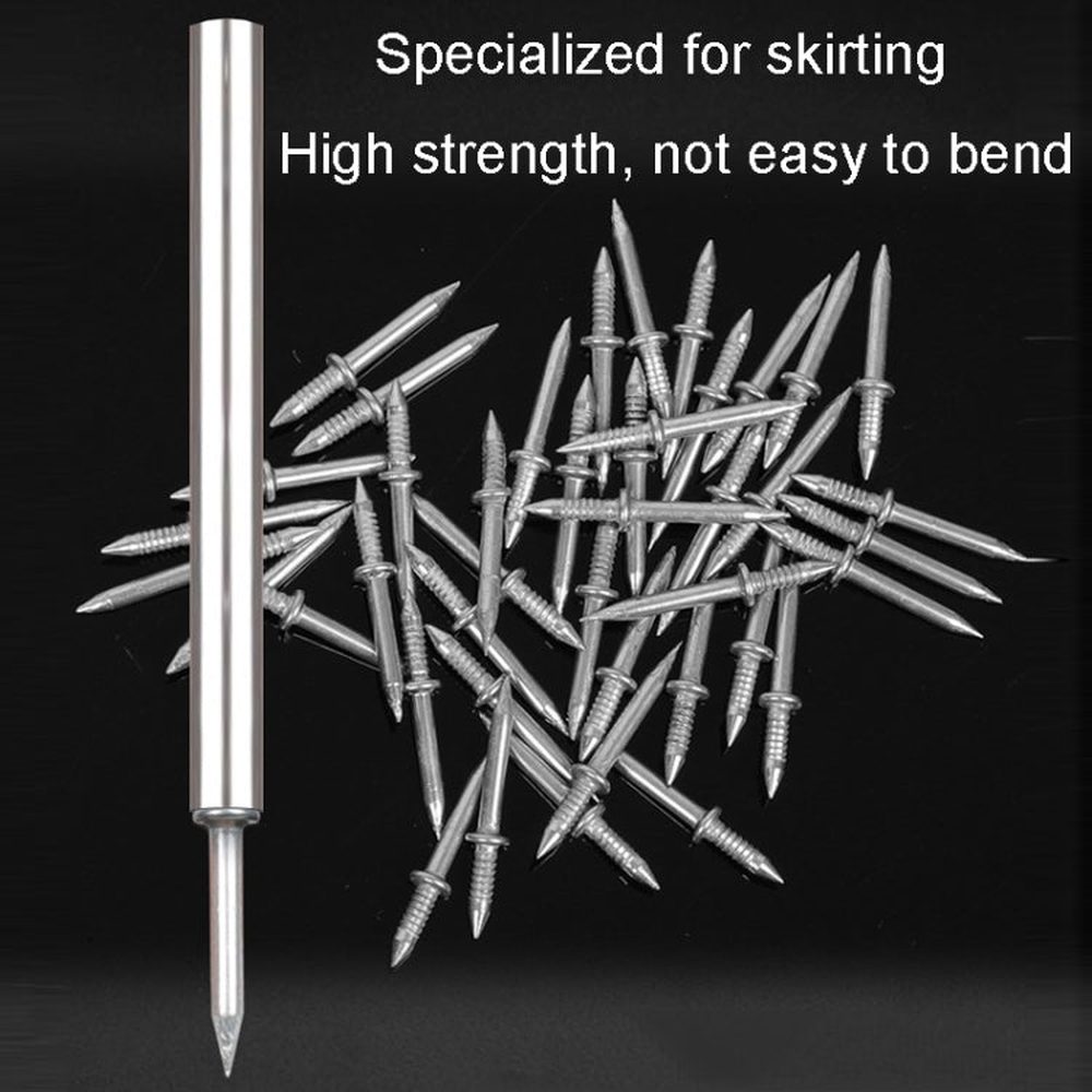 Skirting Non - Punch Markless Nails Single Headed Bi - Directional Crook Nails Bagged, 10pcs, 50pcs+1 Tool, 100pcs+1 Tool, 200pcs+1 Tool, 500pcs+5 Tools, 1000pcs+10 Tools - laboratorydeal