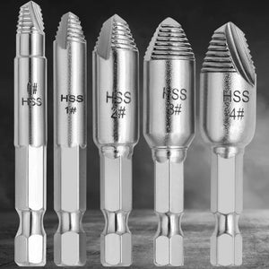 Slide Thread Broken Screw Extractor Broken Screw Removal Tool With Storage Box, 5pcs / Set - laboratorydeal