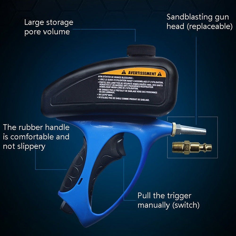 Small Nozzle Pneumatic Sandblaster Glass Tombstone Inkjet, Pneumatic Sandblaster - laboratorydeal