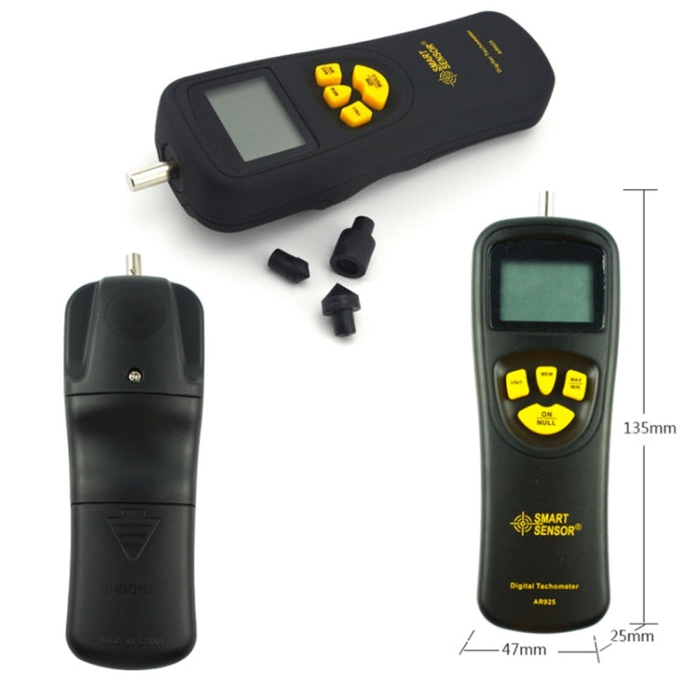 Smart Sensor AR925 LCD Display Contact Tachometer