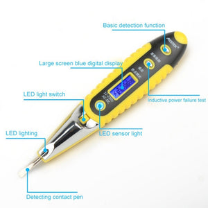 Socket Wall AC Power Outlet Voltage Detector Sensor Tester Electric Test Pen LED Light Voltage Indicator, Electric Test Pen - laboratorydeal