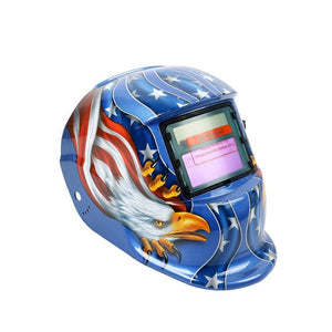 Solar Automatic Darkening Welding Mask Argon Arc Welding Helmet, Blue Eagle, Red Shaper, Lightning, Polish Eagle, Black Terminator, Red Pirate - laboratorydeal