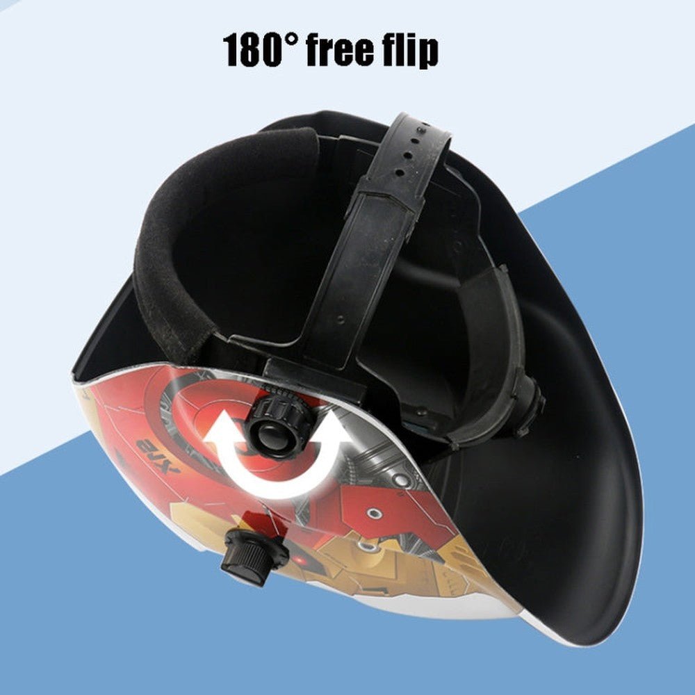 Solar Automatic Darkening Welding Mask Argon Arc Welding Helmet, Blue Eagle, Red Shaper, Lightning, Polish Eagle, Black Terminator, Red Pirate - laboratorydeal