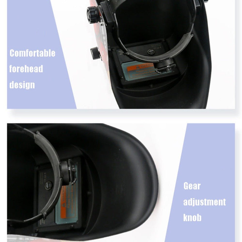 Solar Automatic Darkening Welding Mask Argon Arc Welding Helmet, Blue Eagle, Red Shaper, Lightning, Polish Eagle, Black Terminator, Red Pirate - laboratorydeal