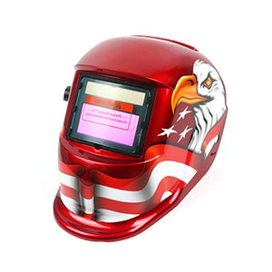Solar Automatic Darkening Welding Mask Argon Arc Welding Helmet, Blue Eagle, Red Shaper, Lightning, Polish Eagle, Black Terminator, Red Pirate - laboratorydeal