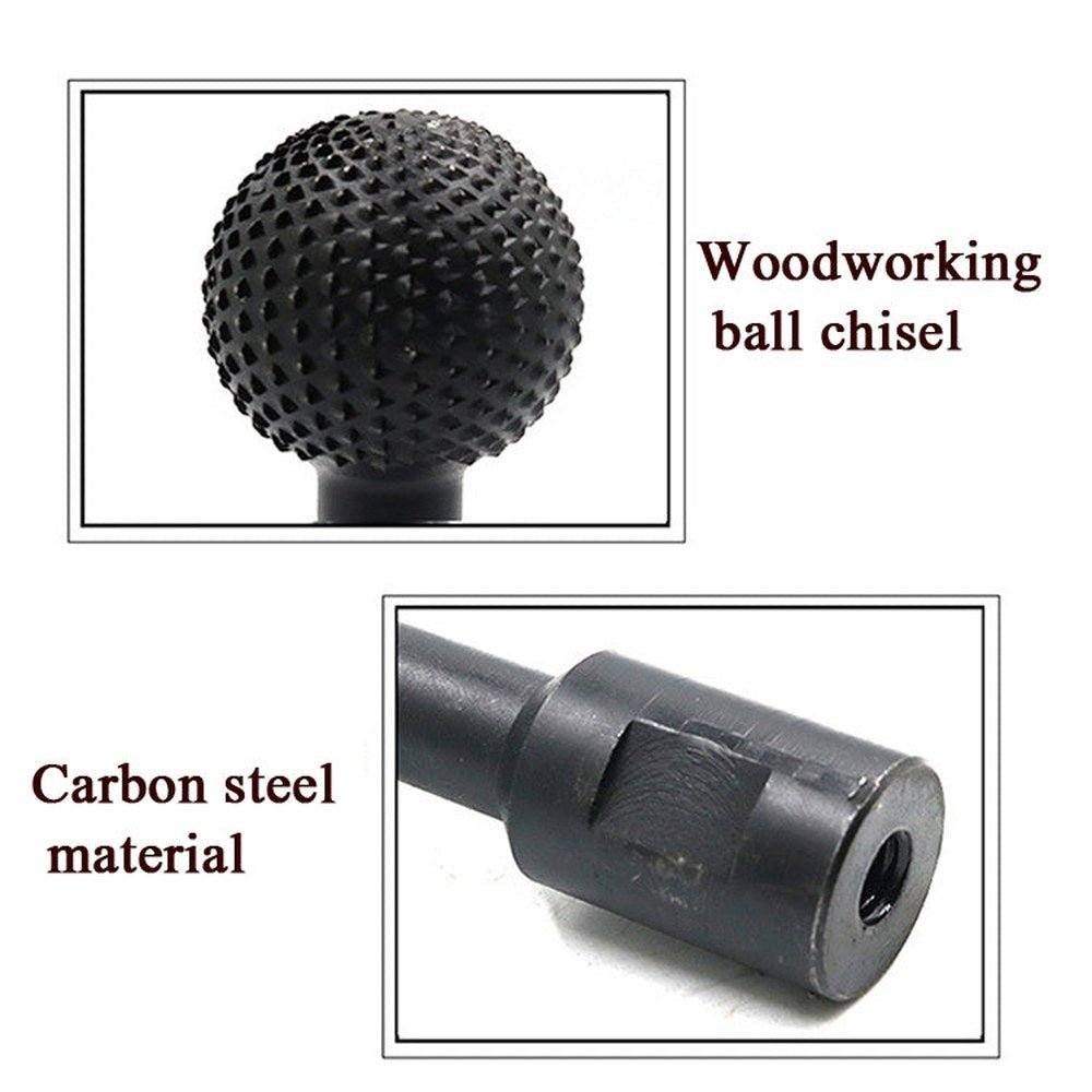 Spherical Wooden Groove Carving Knife Rotary File Carving Grinding Head Electric Grinder Grinding Head, 10mm, 14mm - laboratorydeal