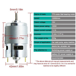 Spindle Motor High Speed High Power Large Torque with Ball Bearing, 775, 795, 895 - laboratorydeal
