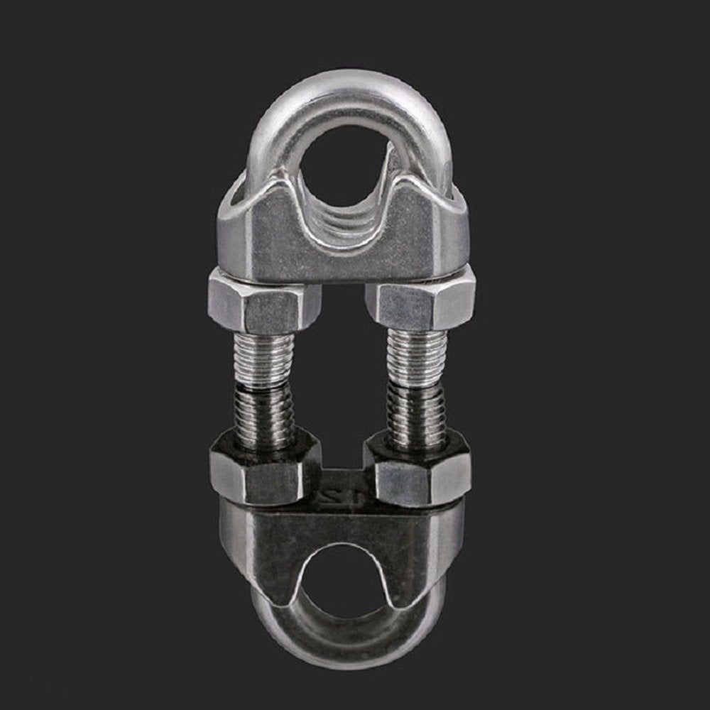 Stainless Steel Clip U - shaped Wire Rope Card Head Rope Wire Rope Rolling Head Buckle, M2, M3, M4, M5, M6, M8, M10, M12, M14, M16 - laboratorydeal