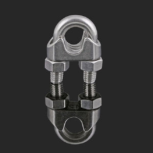 Stainless Steel Clip U - shaped Wire Rope Card Head Rope Wire Rope Rolling Head Buckle, M2, M3, M4, M5, M6, M8, M10, M12, M14, M16 - laboratorydeal