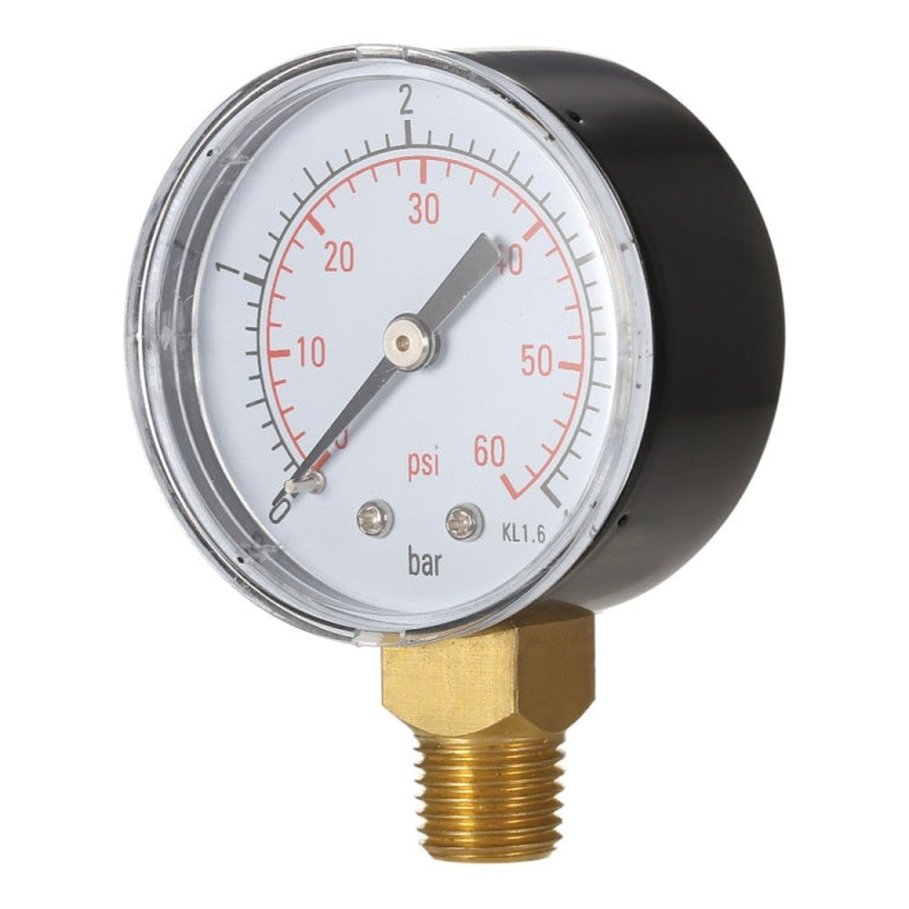 Stainless Steel Shockproof Pool Filter Hydraulic Pressure Gauge, Pressure Gauge