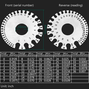 Stainless Steel Wire Gauge Model Weld Inspection Ruler Thickness Ruler Wire Welding Gauge, Wire Welding Gauge