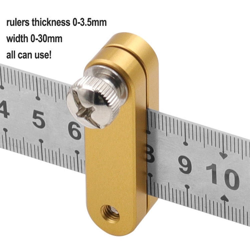 Steel Ruler Limit Adjustment Positioning Block Woodworking Marking Locator, Woodworking Marking Locator - laboratorydeal