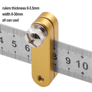Steel Ruler Limit Adjustment Positioning Block Woodworking Marking Locator, Woodworking Marking Locator - laboratorydeal