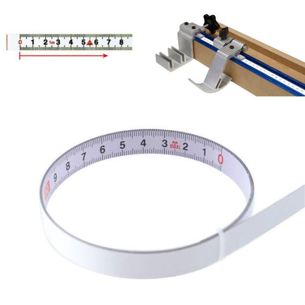 Sticky Scale Steel Ruler with Glue Scale Tape Measure Self-adhesive Ruler, 1m Positive, 2m Positive, 3m Positive, 4m Positive, 5m Positive, 1m Reverse, 2m Reverse, 3m Reverse, 4m Reverse, 5m Reverse, 1m Middle Point, 2m Middle Point, 3m Middle Point