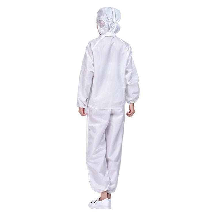 Striped Anti - static Split Hood Dust - proof Work Suit - laboratorydeal