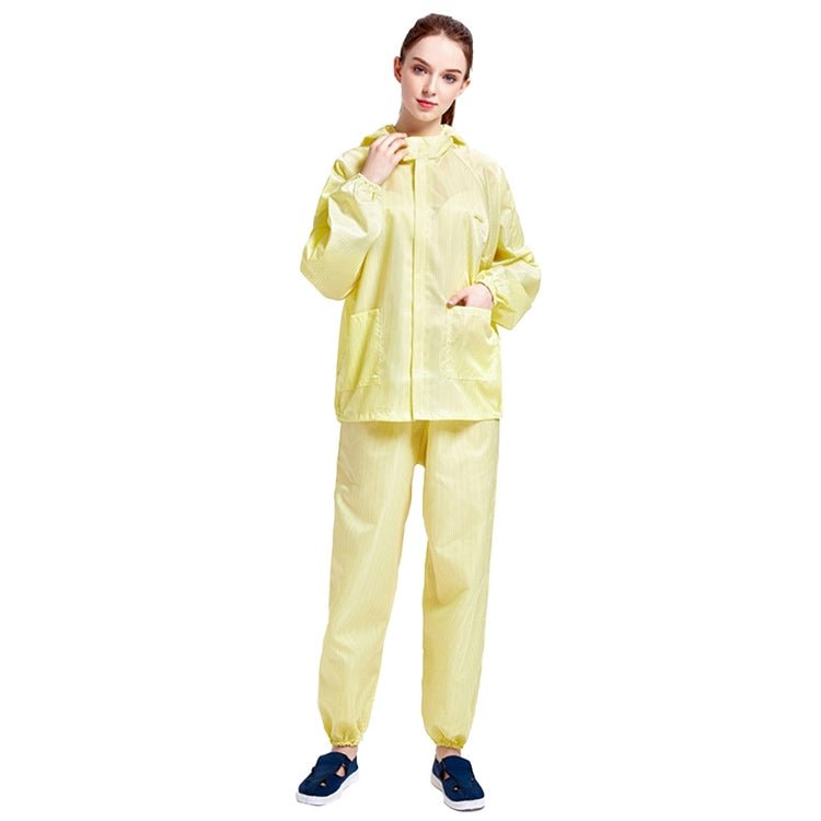 Striped Anti - static Split Hood Dust - proof Work Suit - laboratorydeal
