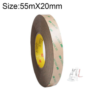Super Adhesive Ultra-thin Transparent and High-temperature Resistant Double-sided Traceless Tape, Size: 55m x 20mm, Size: 55m x 20mm