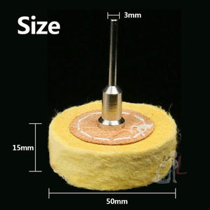 T Style Polish Buffing Wheel Grinding Head Cloth Dremel Wheel Grinder Brush For Rotary - laboratorydeal