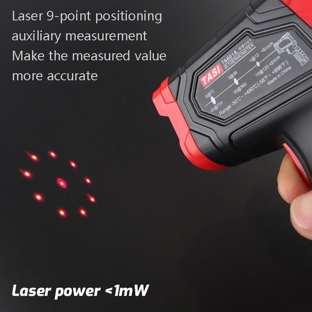 TASI Colorful Screen Infrared Thermometer,  -50-480 Degrees Celsius, TA601A