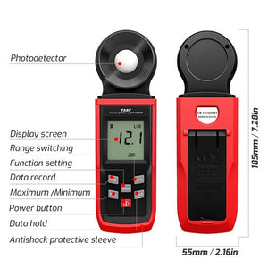 TASI Integrated 100,000 LUX 0.1LUX Display Precision Light Meter