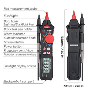TASI Pen Multimeter Small Portable Intelligent Universal Table, Style:, TA802A Automatic Range, TA802B Automatic Identification
