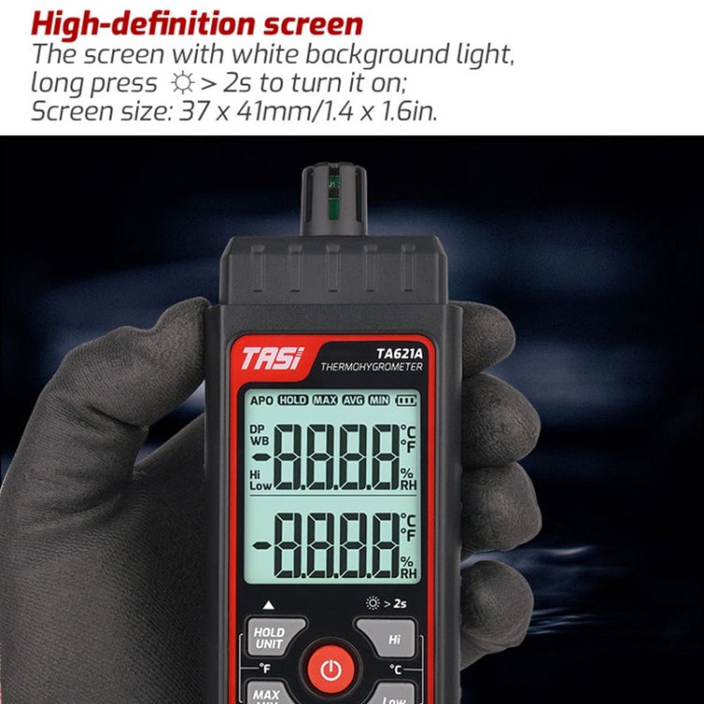 TASI TA621A Digital Dew Point Thermometer Ambient Temperature Humidity Gauge, TASI TA621A
