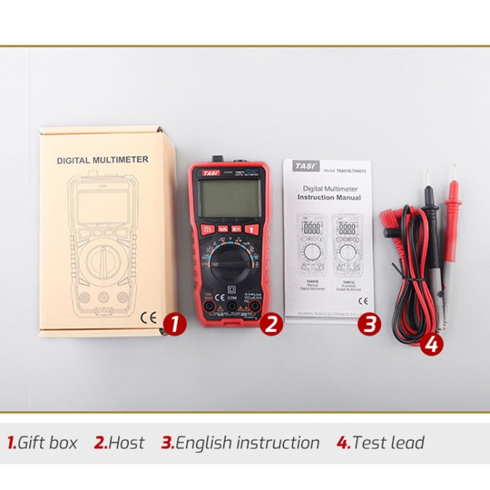 TASI TA801A Digital Multimeter Fully Automatic Multifunctional Digital Current Meter, TA801A