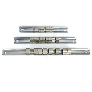 Carbon Steel 8 Socket Rack Storage Divider Rail Tray Holder Brackets Shelf Stand Tool Organizer Socket Socket Wrench Storage, 260mm, 150mm, 190mm laboratorydeal