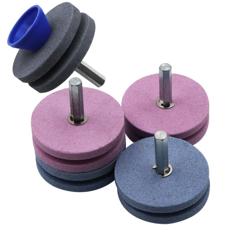Lawn Mower Sharpener Grinding Wheel Sharpener Industrial Grinding Head, Specification: 4-layer Blue+Pink, 2-layer Blue, 2-layer Grey, 2-layer Pink, 4-layer Blue+Pink laboratorydeal