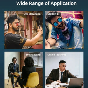 Sunnylife MC490 Collar Microphone Motion Camera Recording Wheat, For DJI Action3/2, For Insta360 ONE X2/X3/1 inch 360 Edition - laboratorydeal