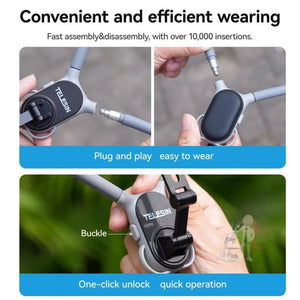 TELESIN MNM - 002 Magsafe Magnetic Suction Mobile Phone Hanging Neck POV Viewing Angle Lazy Stand - laboratorydeal