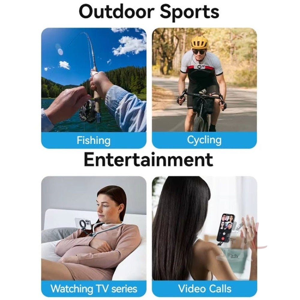 TELESIN MNM - 002 Magsafe Magnetic Suction Mobile Phone Hanging Neck POV Viewing Angle Lazy Stand - laboratorydeal