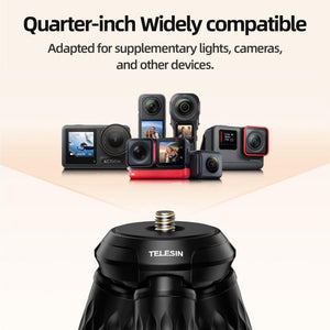 TELESIN P3 - FM - 02 Flexible Magnetic Suction Mobile Phone Tripod Magsafe Octopus Desktop Fixed Bracket - laboratorydeal