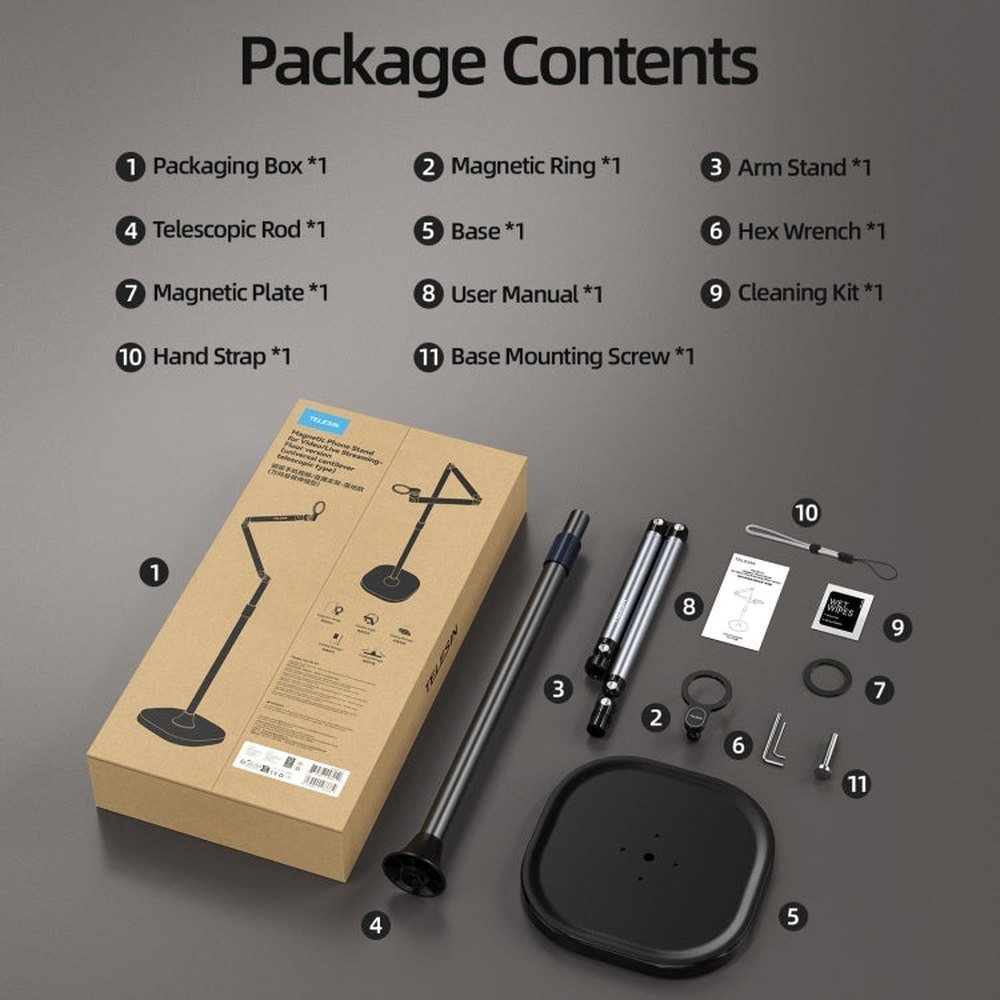TELESIN P3 - FS - 01 Phone Video Live Streaming Magsafe Magnetic Mount, P3 - FS - 01 - laboratorydeal