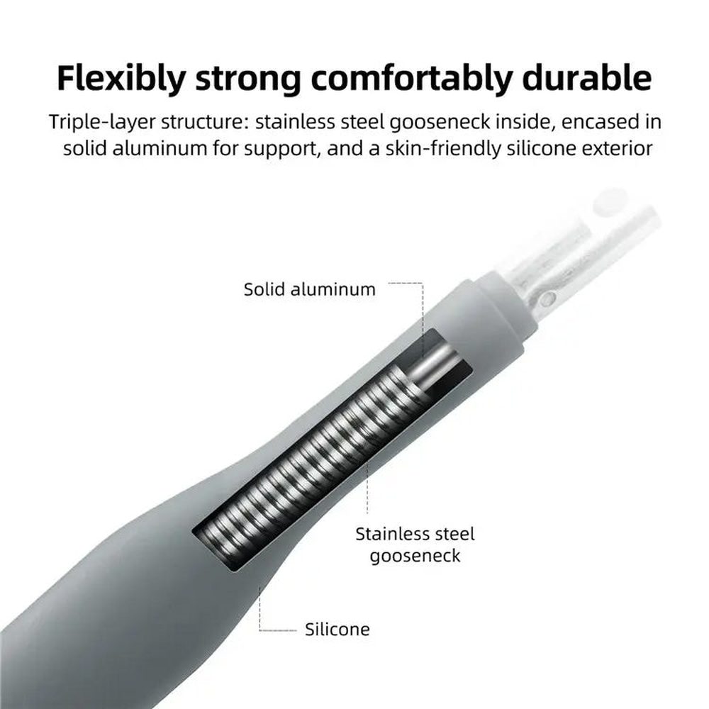 TELESIN Silicone Neck Mount Magnetic Selfie Stick Phone Neck Holder, MNM - 001 (Gray), MNM - 001 (Blue) - laboratorydeal