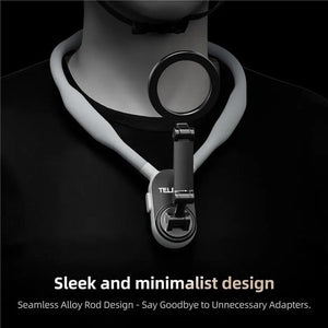 TELESIN Silicone Neck Mount Magnetic Selfie Stick Phone Neck Holder, MNM - 001 (Gray), MNM - 001 (Blue) - laboratorydeal